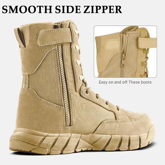 Men\'s Suede Leather Deep Tan 8\